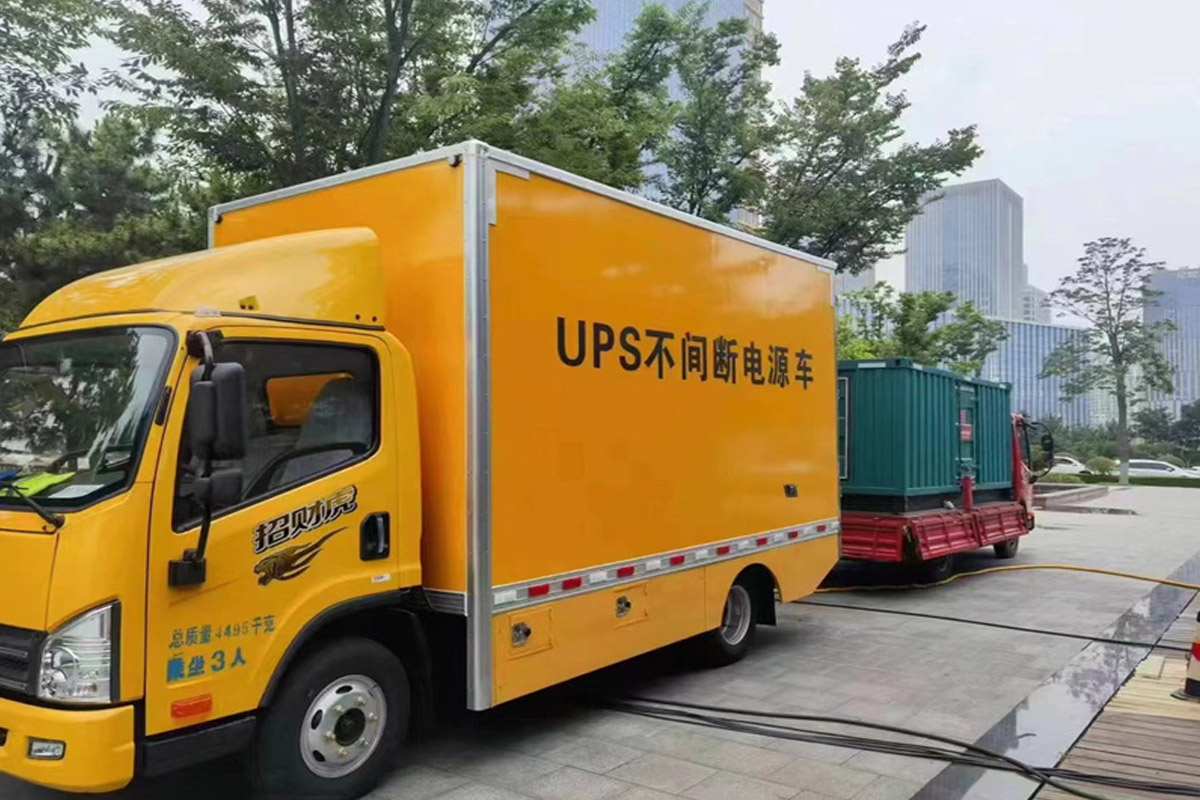 瑞溪镇发电机租赁施工现场